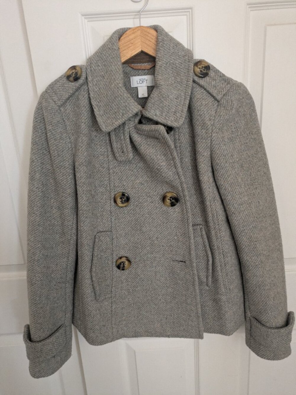 LOFT double breasted wool peacoat - XS